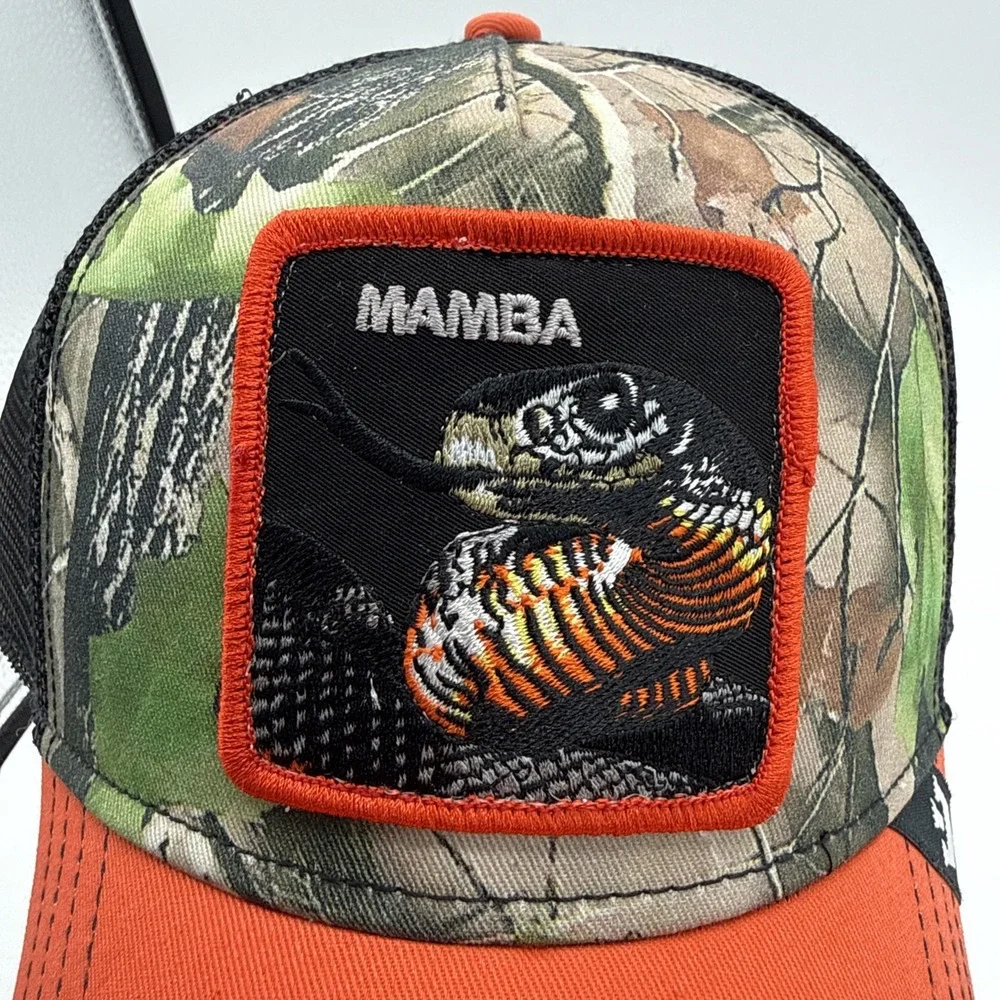 Goorin Bros Hat Cap Snap Back Realtree Camo Mamba Snake Trucker The Farm‎ NWT